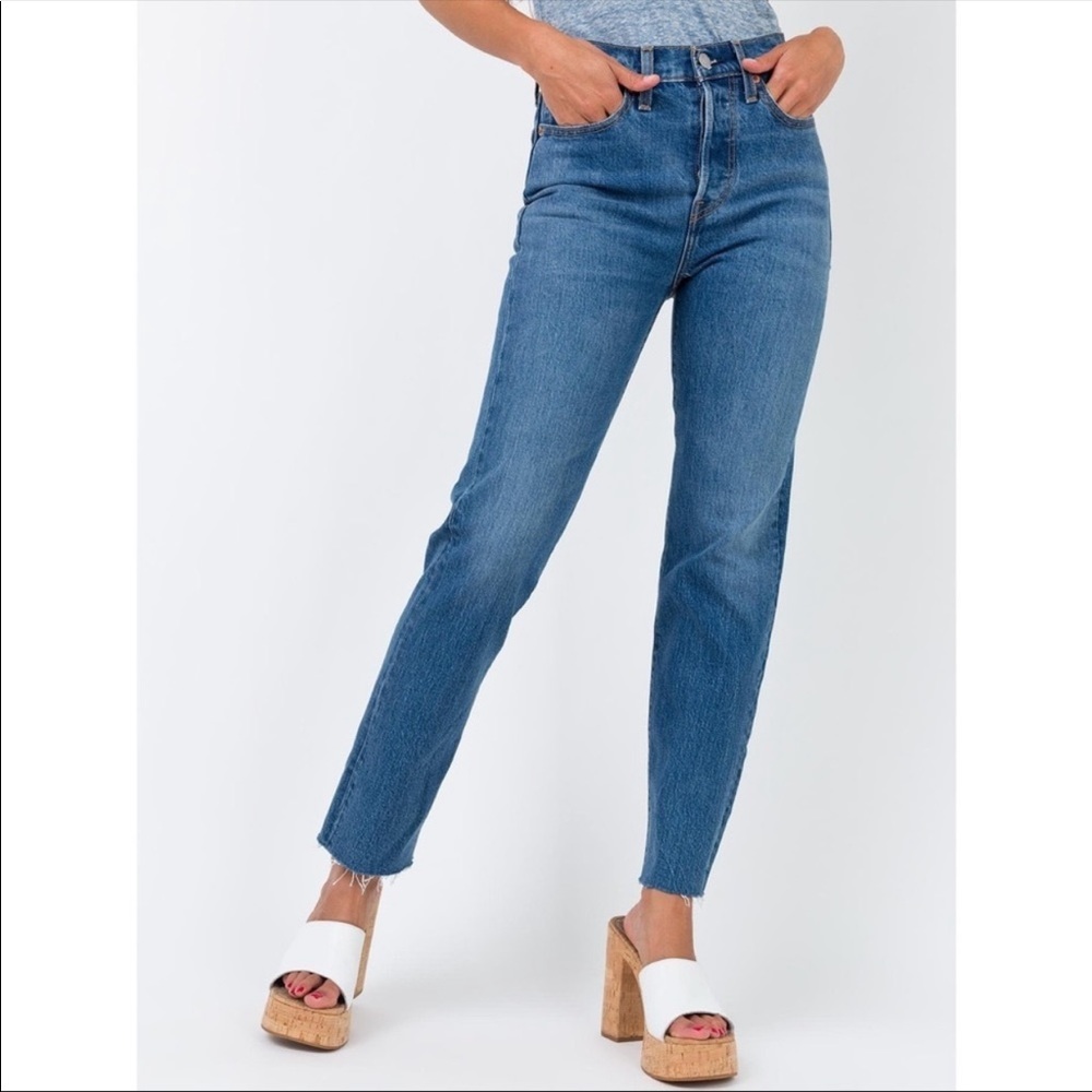 Levi’s Wedgie Straight High Waisted Denim Jeans